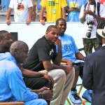 Michael Jordan at World Basketball Festival at Rucker Playground, Harlem