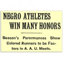 Negroes Win AAU Honors