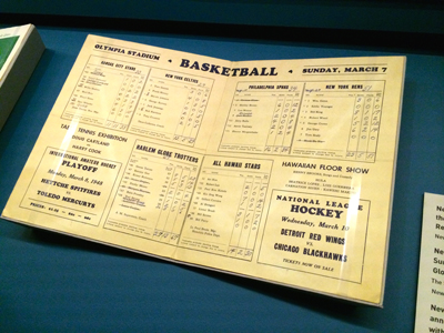 Globe Trotters scorecard